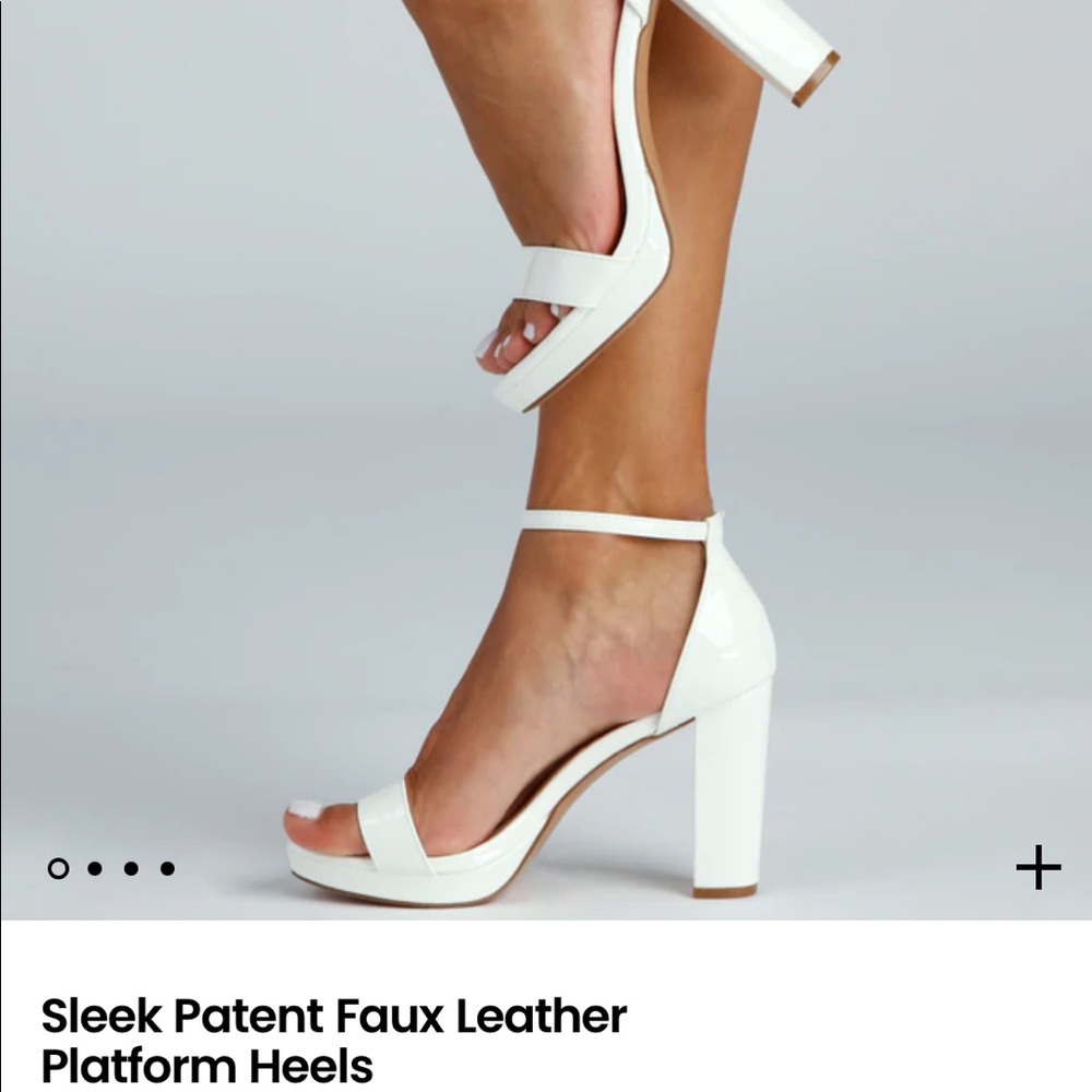 White heels only worn once